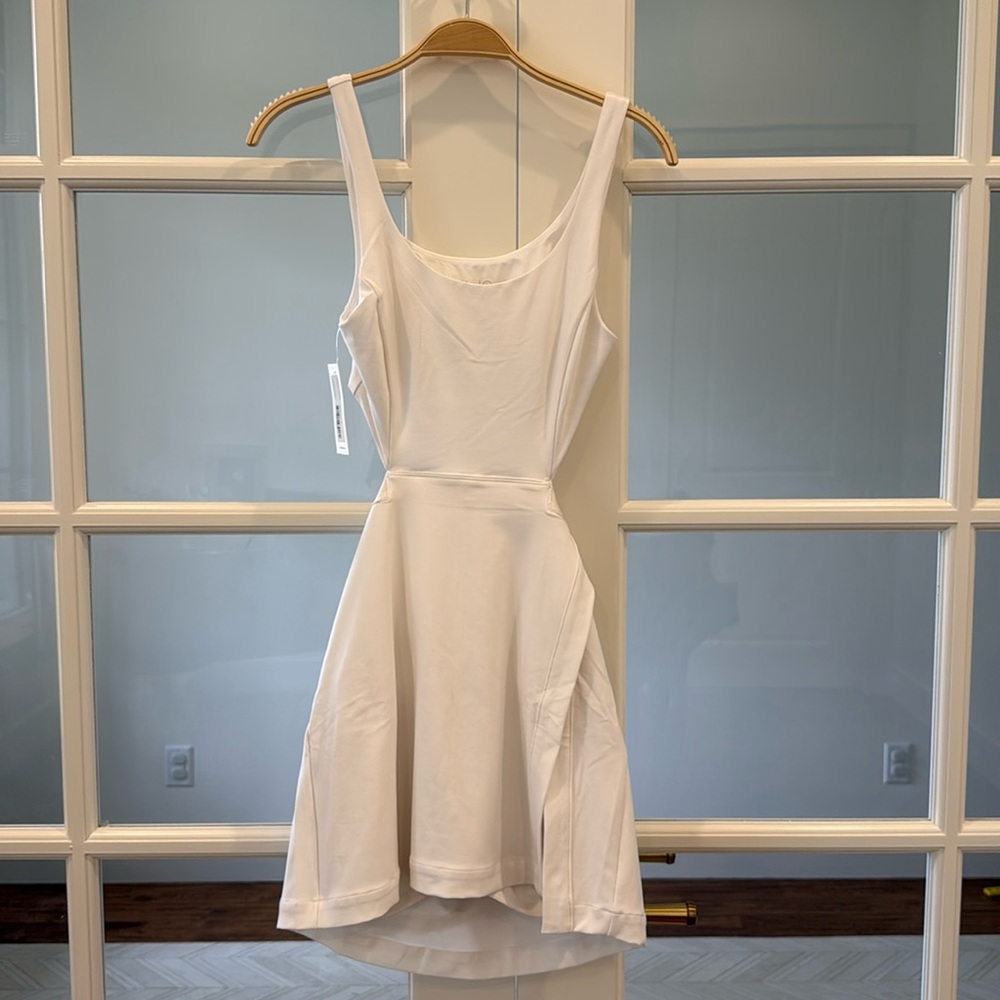 NEW outdoor voices tennis dress white